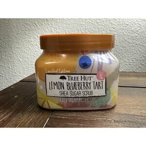 Tree Hut Shea Sugar Scrub, LEMON BLUEBERRY—RARE, 18 Oz NEW